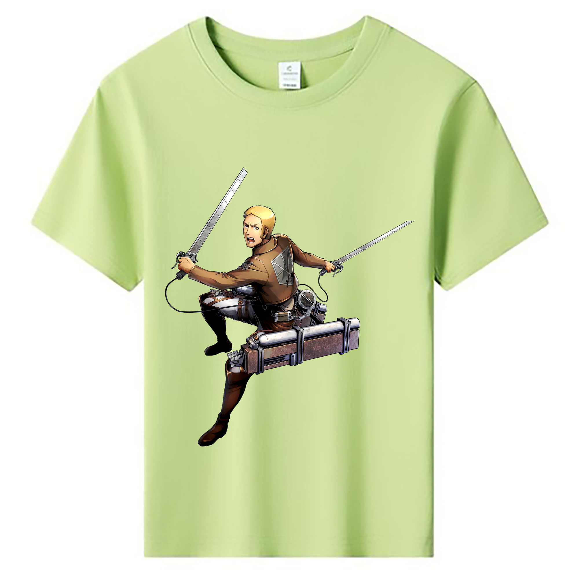 （画像用） 進撃の巨人 ライナー・ブラウン Attack on Titan Reiner Braun 綿100％キッズTシャツ（フロントプリント）